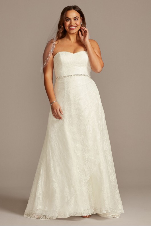 A-Line Strapless Sweetheart Neck Wedding Dress  Collection 4XLWG3805