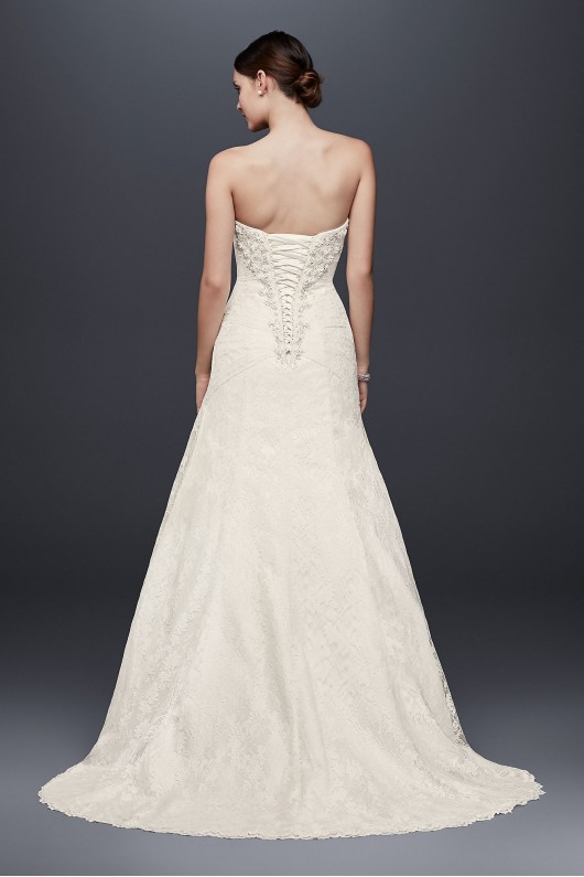 A-line Side Split Wedding Dress with All Over Lace  Collection 7YP3344