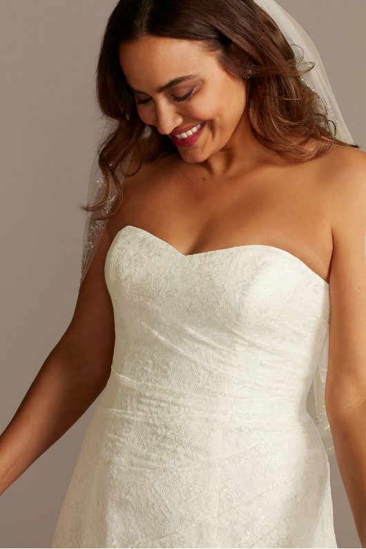 Allover Lace Plus Size A-Line Wedding Dress  Collection 9WG3805