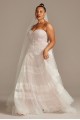 Banded Lace Point DEsprit Plus Size Wedding Dress Melissa Sweet 8MS251204