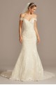 Beaded Lace Off-the-Shoulder Mermaid Wedding Dress  XTCWG808