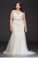 Chantilly Lace Cross-Back Plus Size Wedding Dress Melissa Sweet 4XL8MS251198