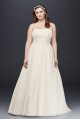 Chiffon A-line Plus Size Wedding Dress with Beads  Collection 9NTV9743