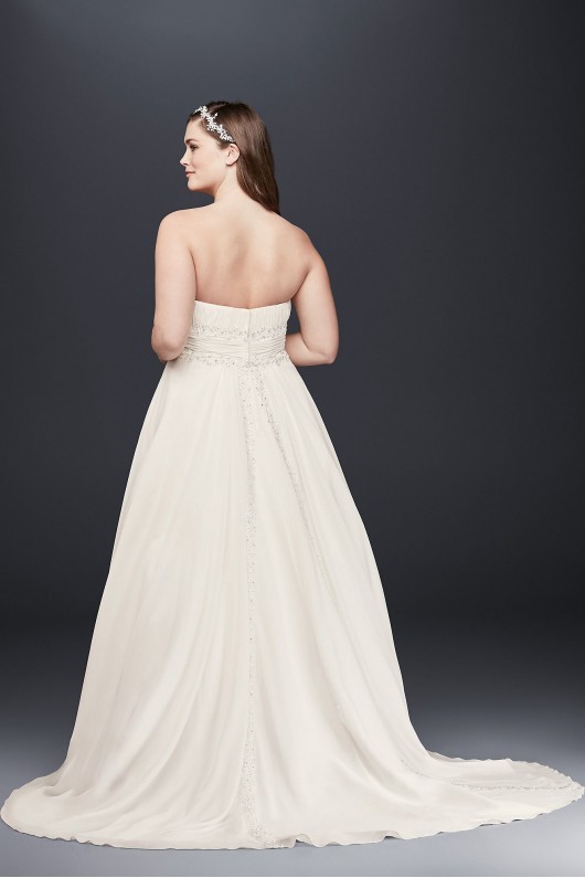 Chiffon Empire Waist Plus Size Wedding Dress  Collection 9V9743