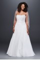 Chiffon Side Drape A-line Plus Size Wedding Dress  Collection 9V9409