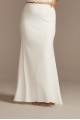 Crepe Sweep Train Plus Size Wedding Separate Skirt DB Studio 9DS150829