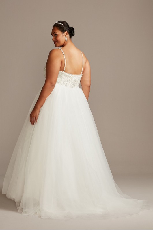 Crystal Floral Bodice Plus Size Wedding Dress  Collection 9WG3996