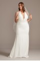 Embellished Waist Plus Size Halter Wedding Dress  9SWG838