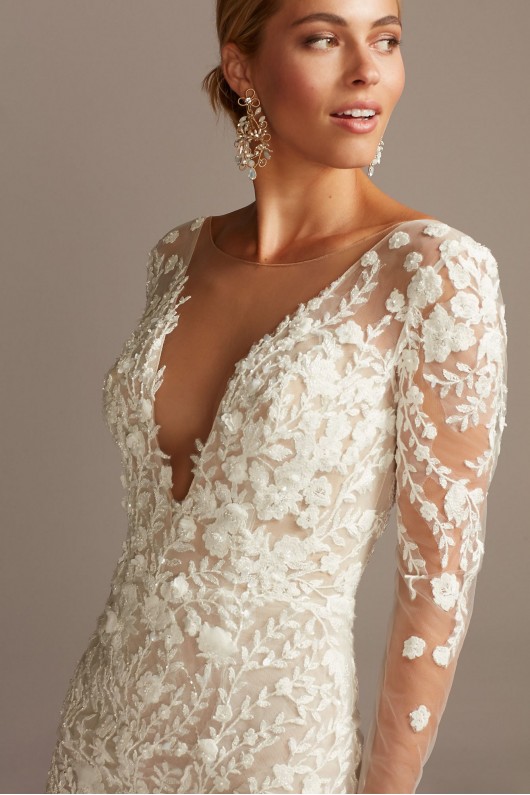 embroidered-floral-illusion-bodysuit-wedding-dress-swg851