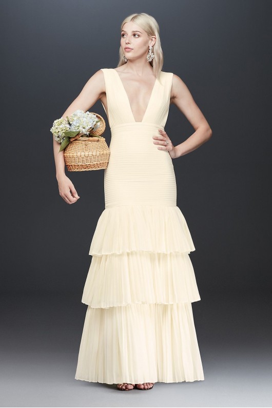 Fame and Partners Dahlia Pleated Dress with Tiers Fame and Partners x  FPW3507101FM