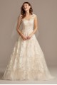 Floral Applique Point DEsprit Tulle Wedding Dress  Collection WG3980