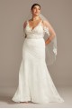 Floral Illusion V-Back Plus Size Wedding Dress Melissa Sweet 8MS251211