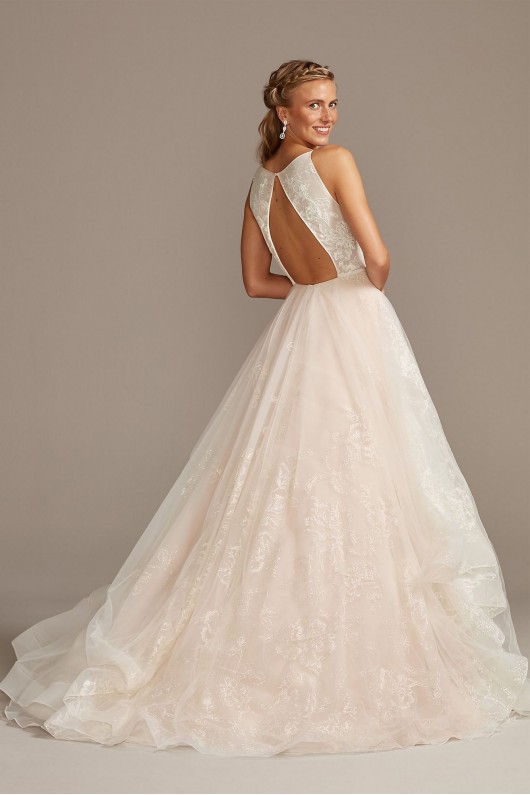 Floral and Tulle Layered Petite Wedding Dress  Collection 7WG3975