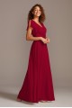 Flutter Sleeve Full Skirt Bridesmaid Dress  F20065