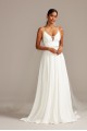 Illusion Deep-V Spaghetti Strap Wedding Dress  Collection WG3985