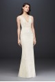 Illusion Plunging Bodice Lace Wedding Dress  4XLSWG772