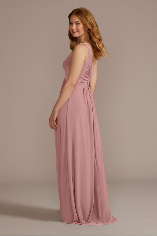 Jersey Bridesmaid Dress with Twist Tank Bodice David&#039;s Bridal F20525