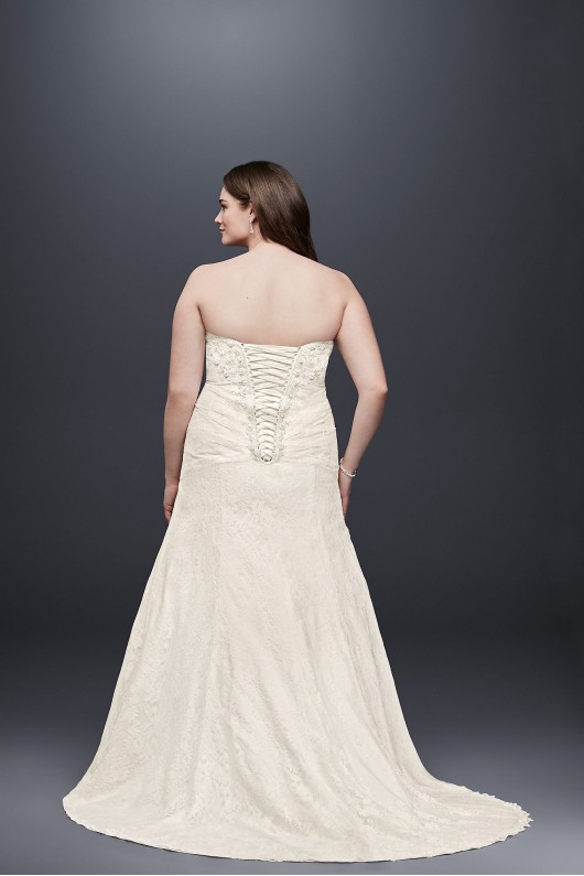 Lace A-line Side Split Plus Size Wedding Dress  Collection 9YP3344