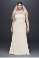 Lace Empire Waist  Plus Size Wedding Dress Galina 9S8551