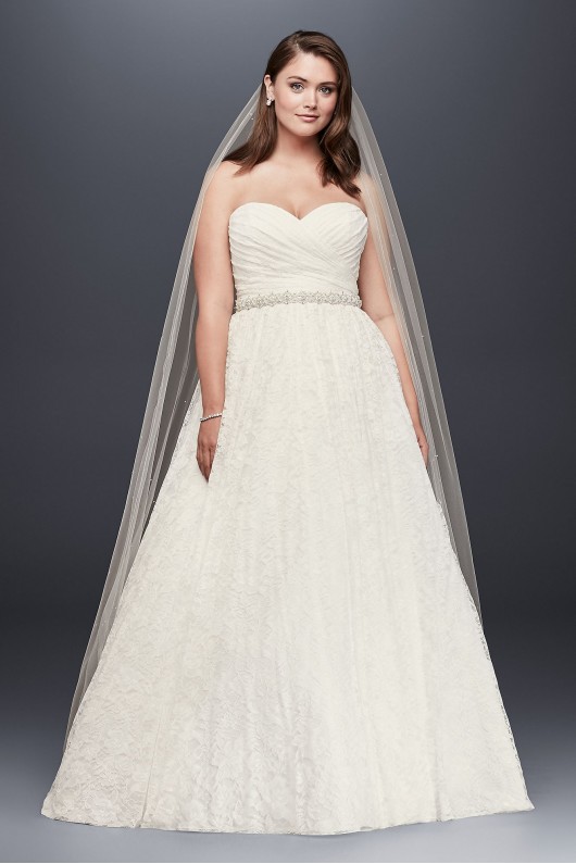 Lace Sweetheart Plus Size Ball Gown Wedding Dress  Collection 9WG3829