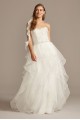 Lace and Organza Petite Wedding Ball Gown  Collection 7WG3830