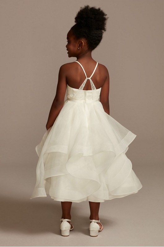 Lace and Tulle Flower Girl Dress with Full Skirt  WG1371