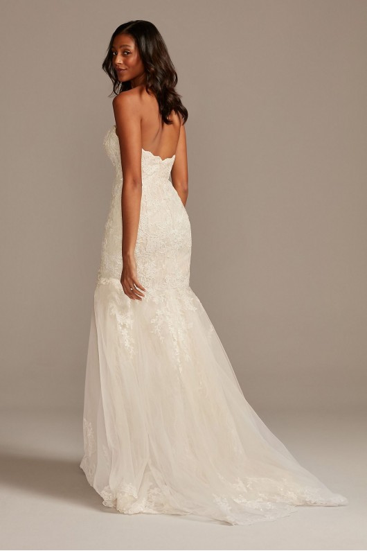 Layered Lace Petite Mermaid Wedding Dress  Collection 7WG3988