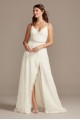 Leaf Pattern Lace A-Line Tall Wedding Dress Melissa Sweet 4XLMS251220