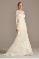 Long Sleeve Illusion Venice Lace Wedding Dress Melissa Sweet MS251217