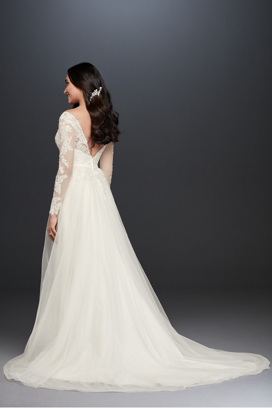 Long Sleeve Wedding Dress With Low Back  Collection WG3831