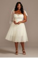 Love Note Short Tulle Plus Size Wedding Dress Melissa Sweet 8MS161233