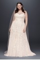 Melissa Sweet  Lace A-Line Plus Size Wedding Dress Melissa Sweet 8MS251174