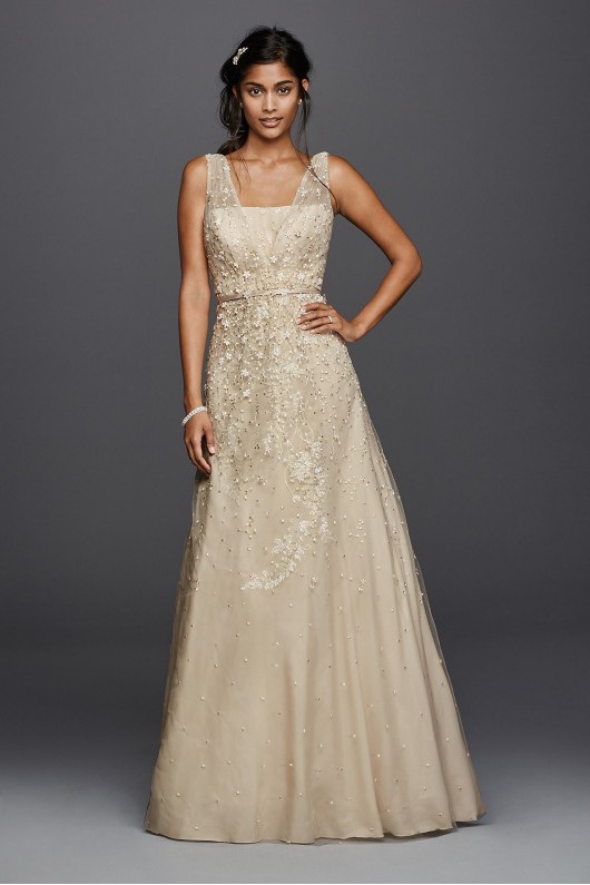 Melissa Sweet Wedding Dress with Plunging Neckline Melissa Sweet MS251151