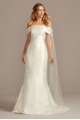 Mikado Off-the-Shoulder Trumpet Wedding Dress  Collection 4XLWG3880