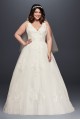 Mikado and Tulle Plus Size Ball Gown Wedding Dress  Collection 9WG3877