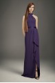 Mock-Neck Double Cloth Bridesmaid Dress VW360470