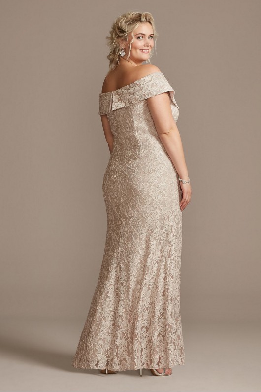 Off the Shoulder Embellished Detail Plus Size Gown Alex Evenings 84122267