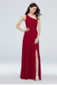 One-Shoulder Ruched Waist Chiffon Bridesmaid Dress  F20043