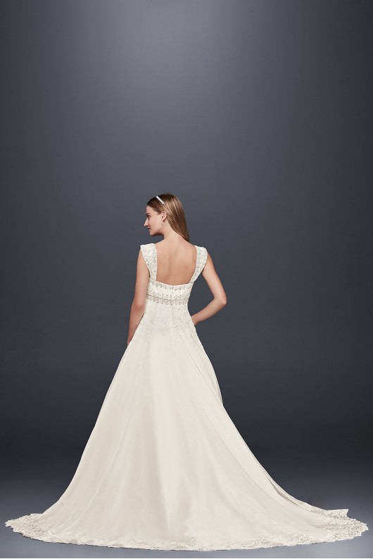 Organza Empire Wedding Dress with Removable Straps Jewel WG3838