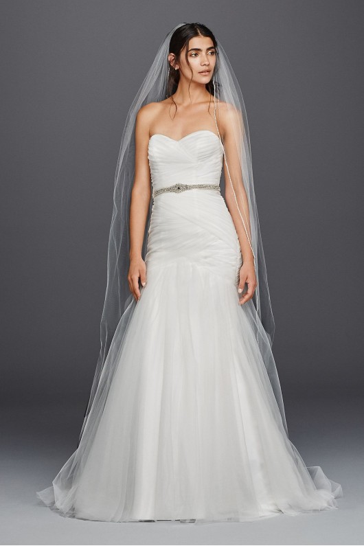 Petite Strapless Mermaid Tulle Wedding Dress  Collection 7WG3791