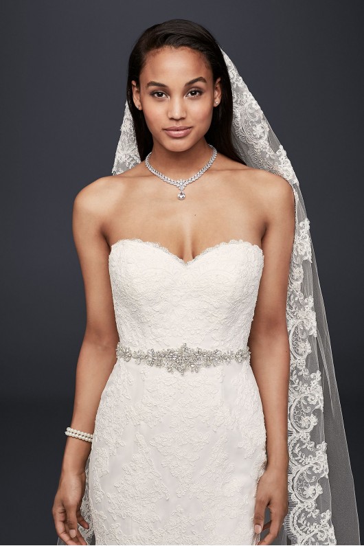 Petite Strapless Wedding Dress with Beaded Sash  Collection 7V3680