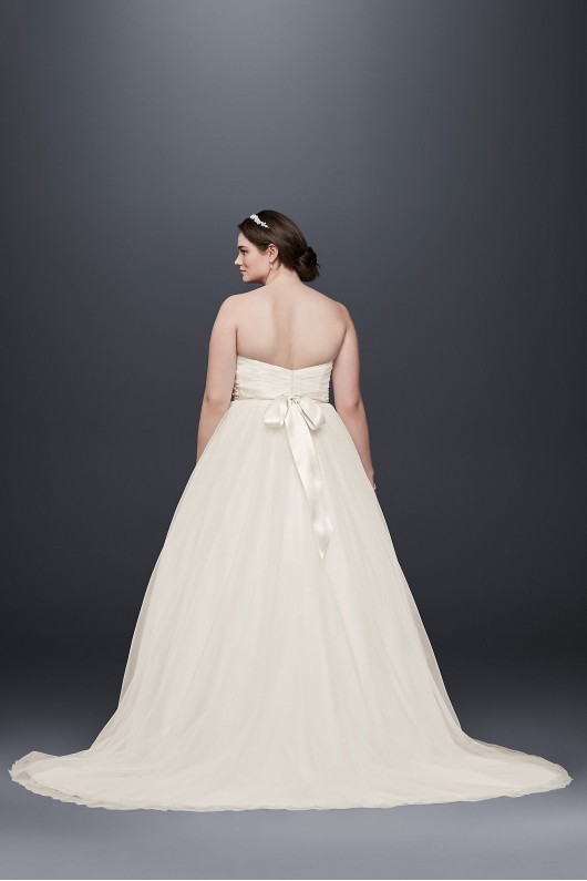 Plus Size Strapless Sweetheart Tulle Wedding Dress  Collection 9WG3802