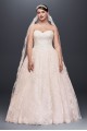 Plus Size Wedding Ball Gown with Lace Appliques  8CWG749