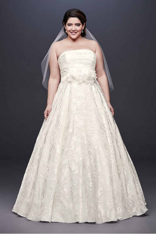 Printed Organza A-line Plus Size Wedding Dress  Collection 9NTWG3907