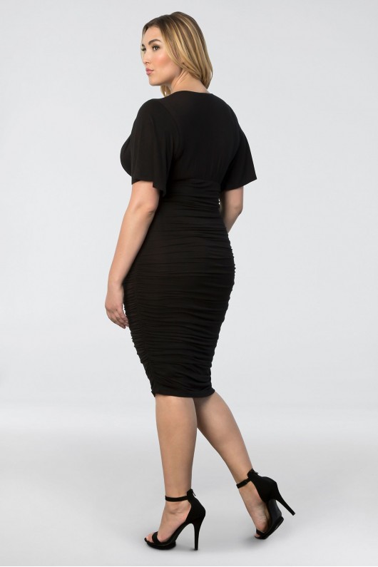 Rumor Plus Size Ruched Dress Kiyonna 13121806