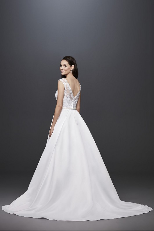 Satin Cap Sleeve Ball Gown Wedding Dress  Collection WG3900