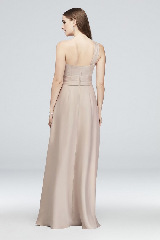 Satin Crepe One-Shoulder Bridesmaid Dress  OC290063