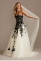 Sheer Lace Tulle Petite Ball Gown Wedding Dress  Collection 7WG3861