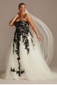 Sheer Lace and Tulle Plus Size Wedding Dress  Collection 9WG3861