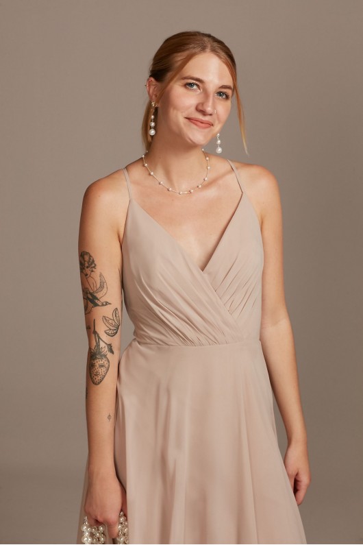 Spaghetti Strap Chiffon Short Bridesmaid Dress  F20240